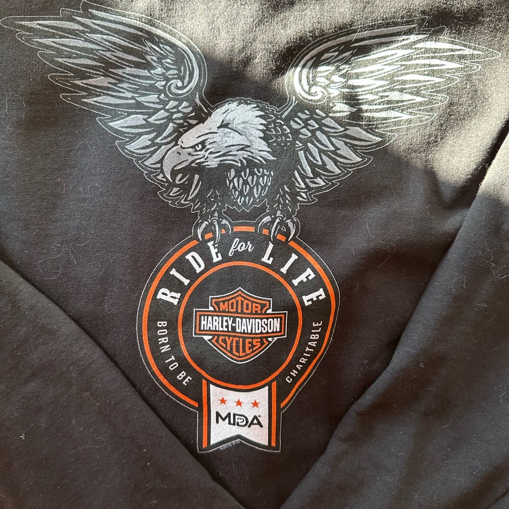 Harley-Davidson collectible limited edition MDA Ride for Life heavy hoodie